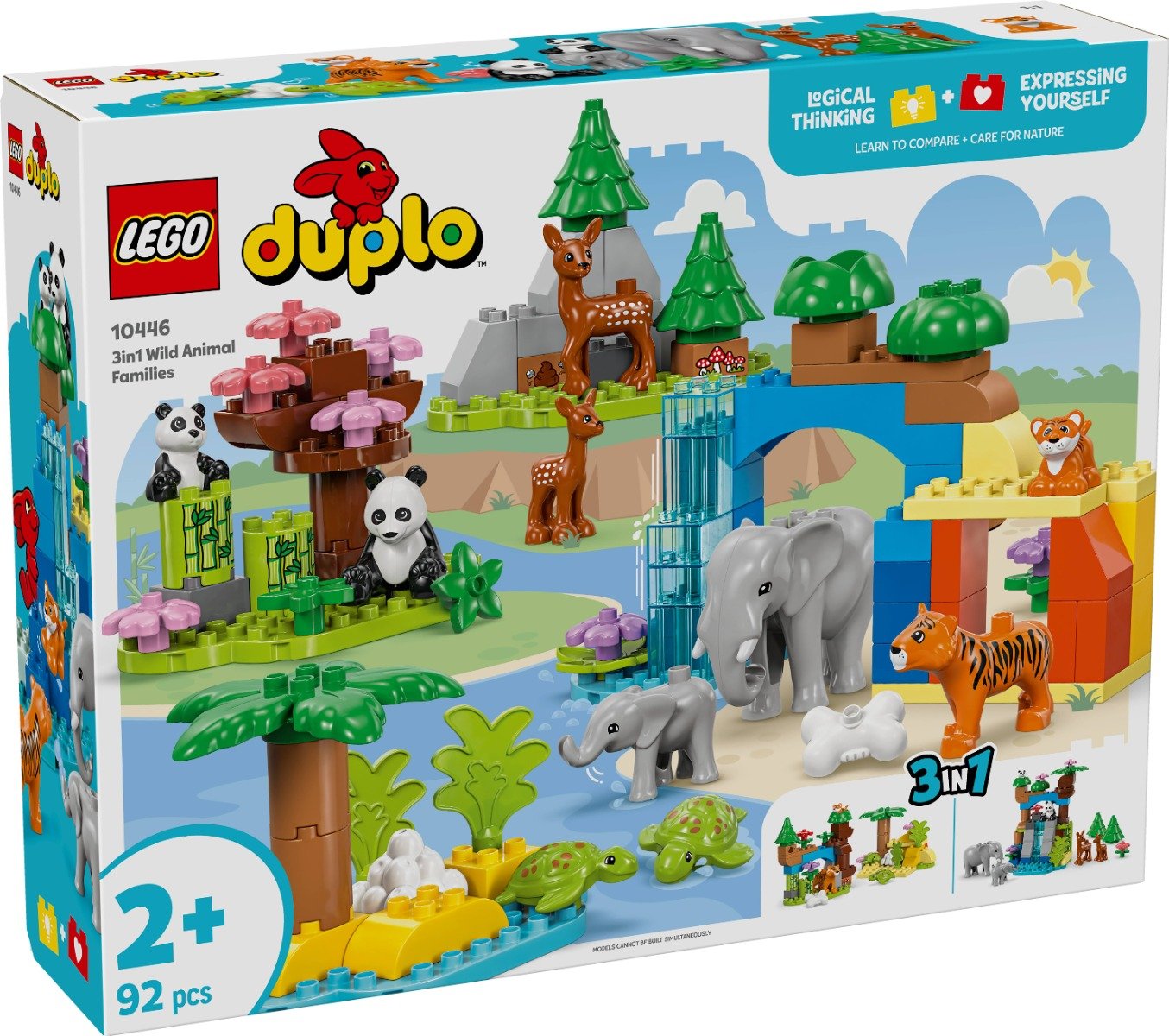 LEGO® DUPLO® - Familii de animale salbatice 3 in 1 (10446)