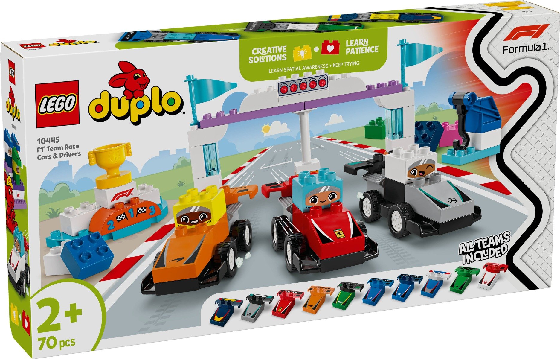 LEGO(R) DUPLO(R) - Echipa F1: Masini si piloti de curse (10445)