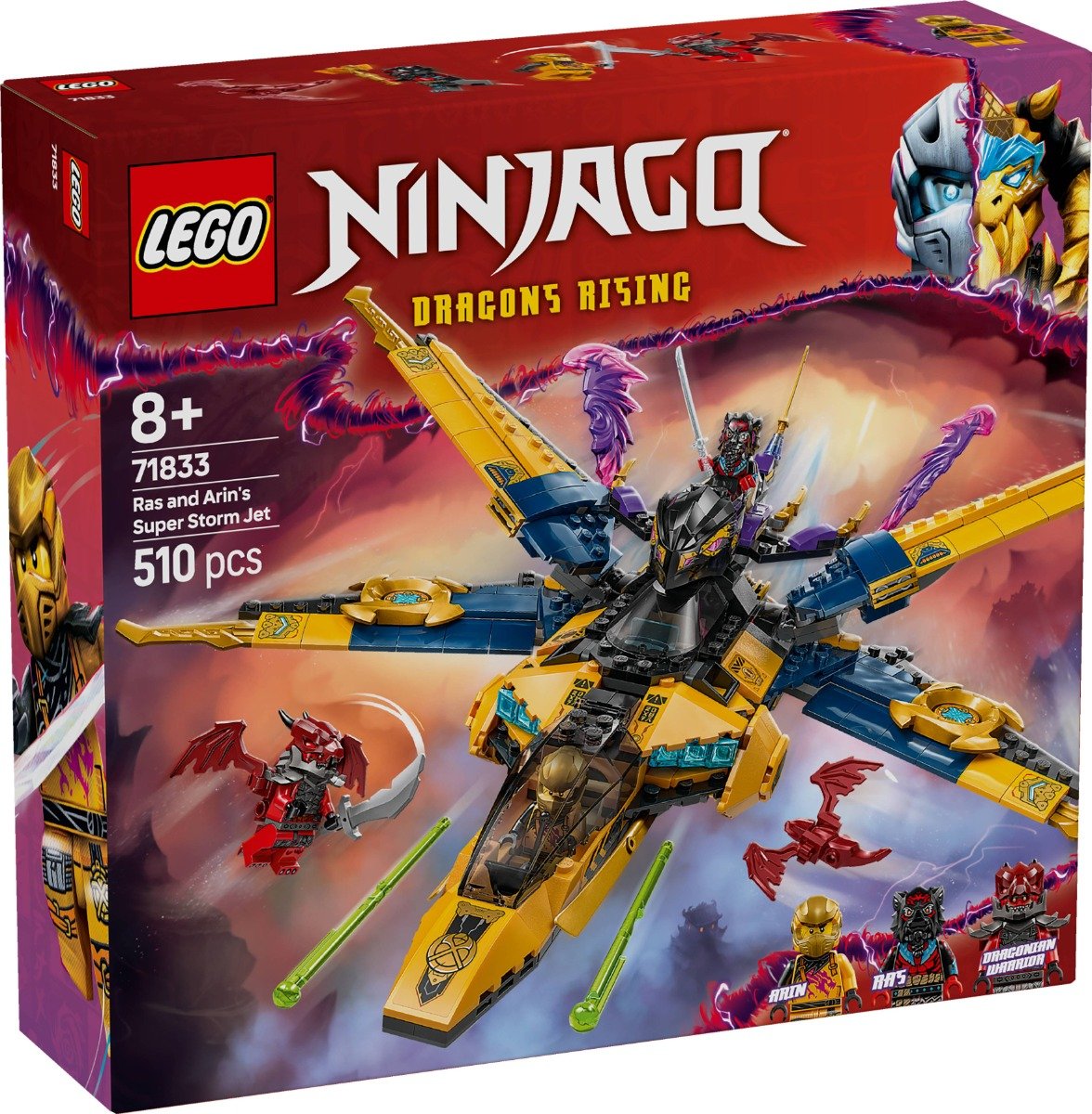 LEGO® Ninjago - Superavionul cu reactie al lui Ras si Arin (71833)