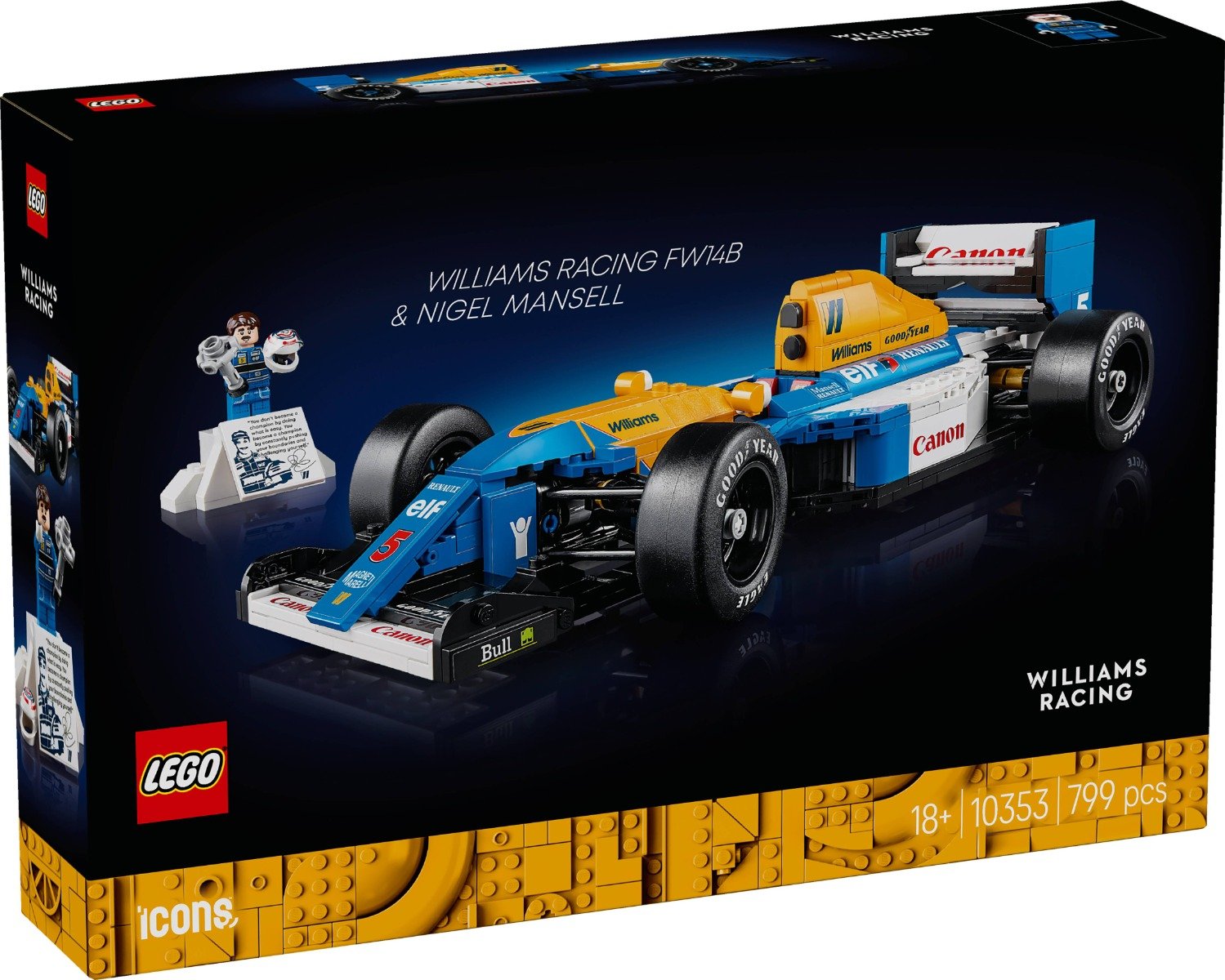 LEGO® Icons - Williams Racing FW14B si Nigel Mansell (10353)