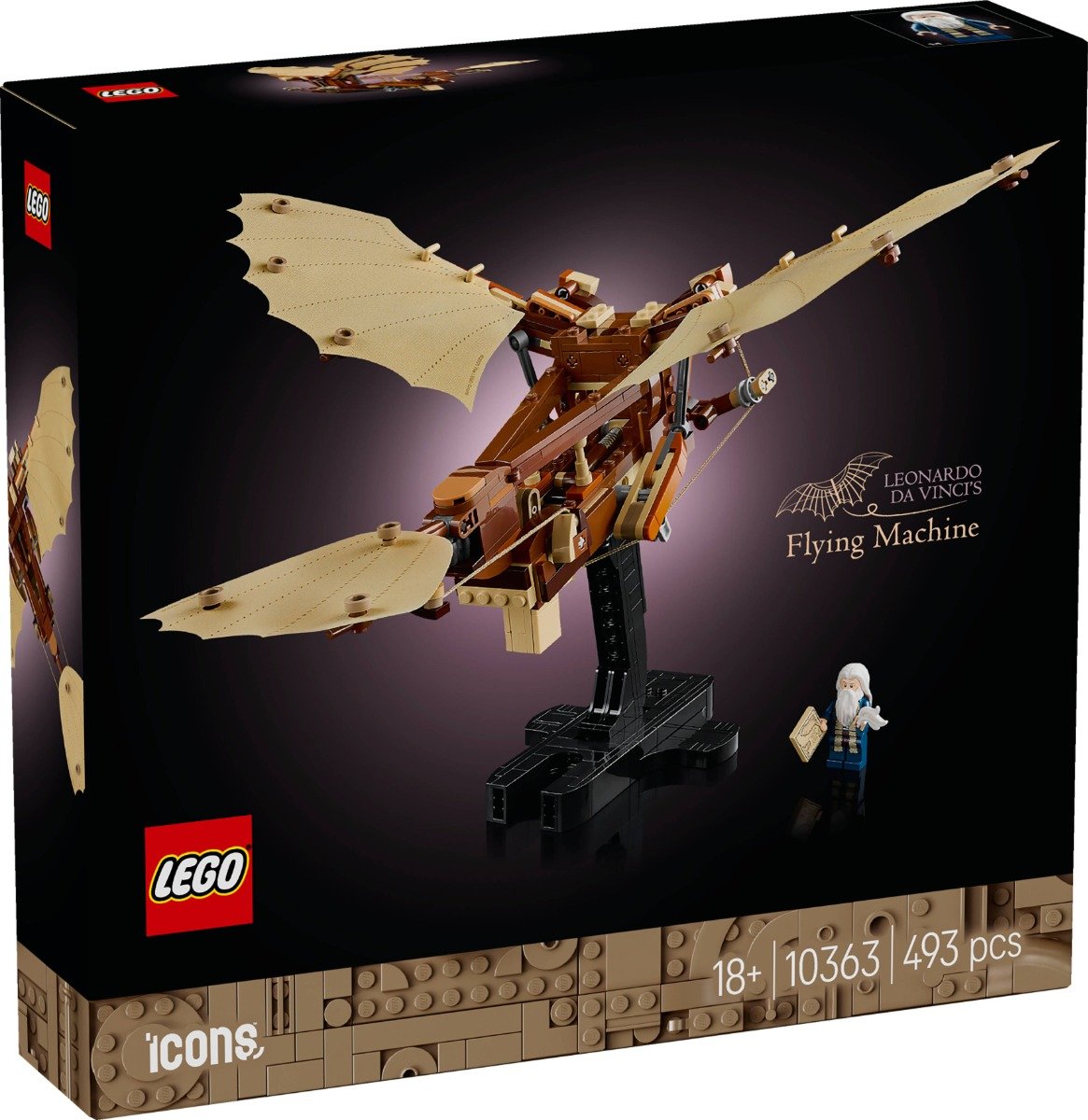 LEGO® Icons - Masina zburatoare a lui Leonardo da Vinci (10363)