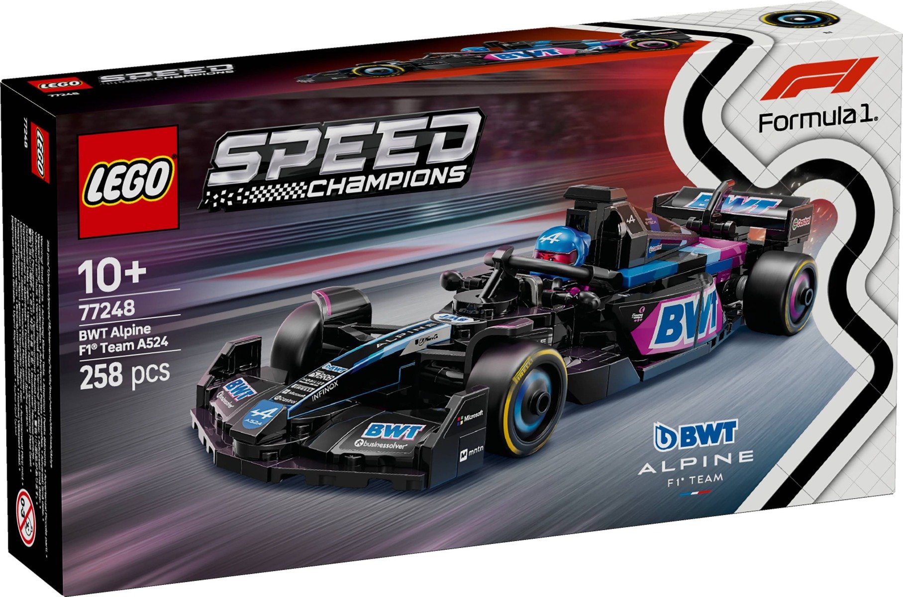 LEGOÂ® Speed Champions - Masina de curse BWT Alpine F1Â® Team A524 (77248)