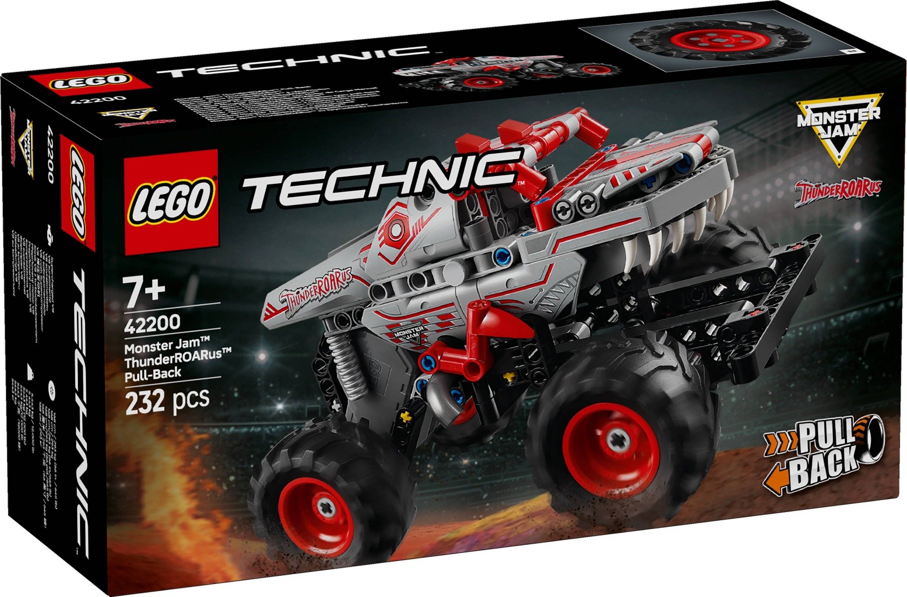 LEGOÂ® Technic - Monster Jam ThunderROARus cu motor cu arc (42200)