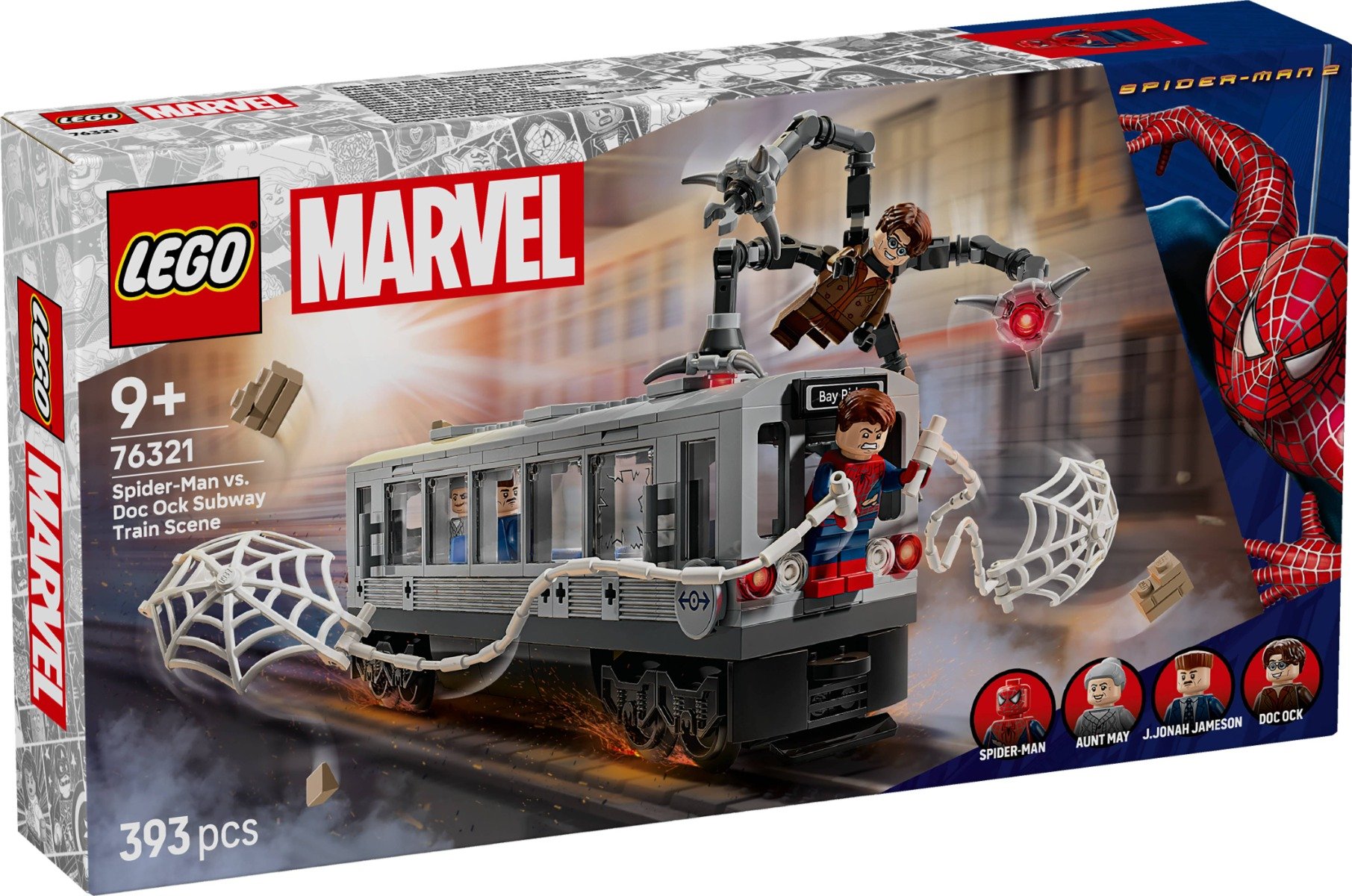 LEGOÂ® Super Heroes - Lupta de pe acoperisul trenului dintre Omul-Paianjen si Doc Ock (76321)