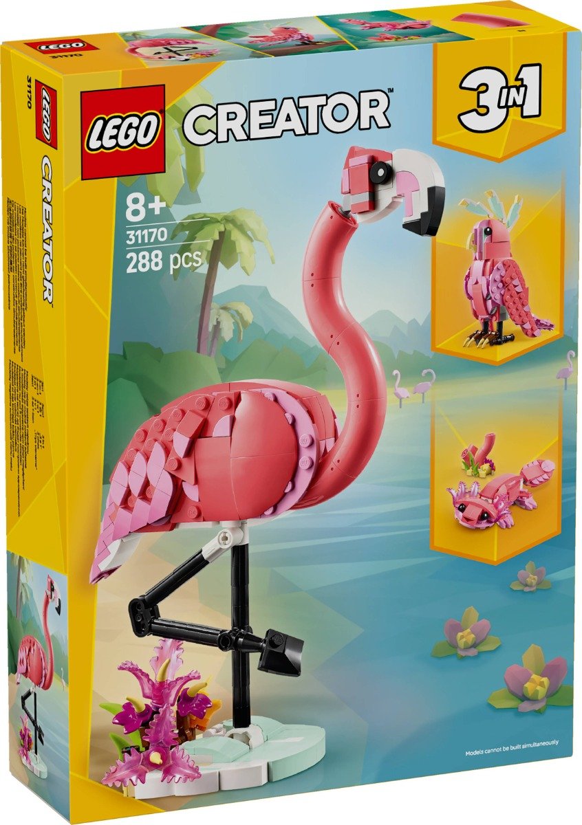 LEGO® Creator - Animal salbatice: Flamingo roz (31170)