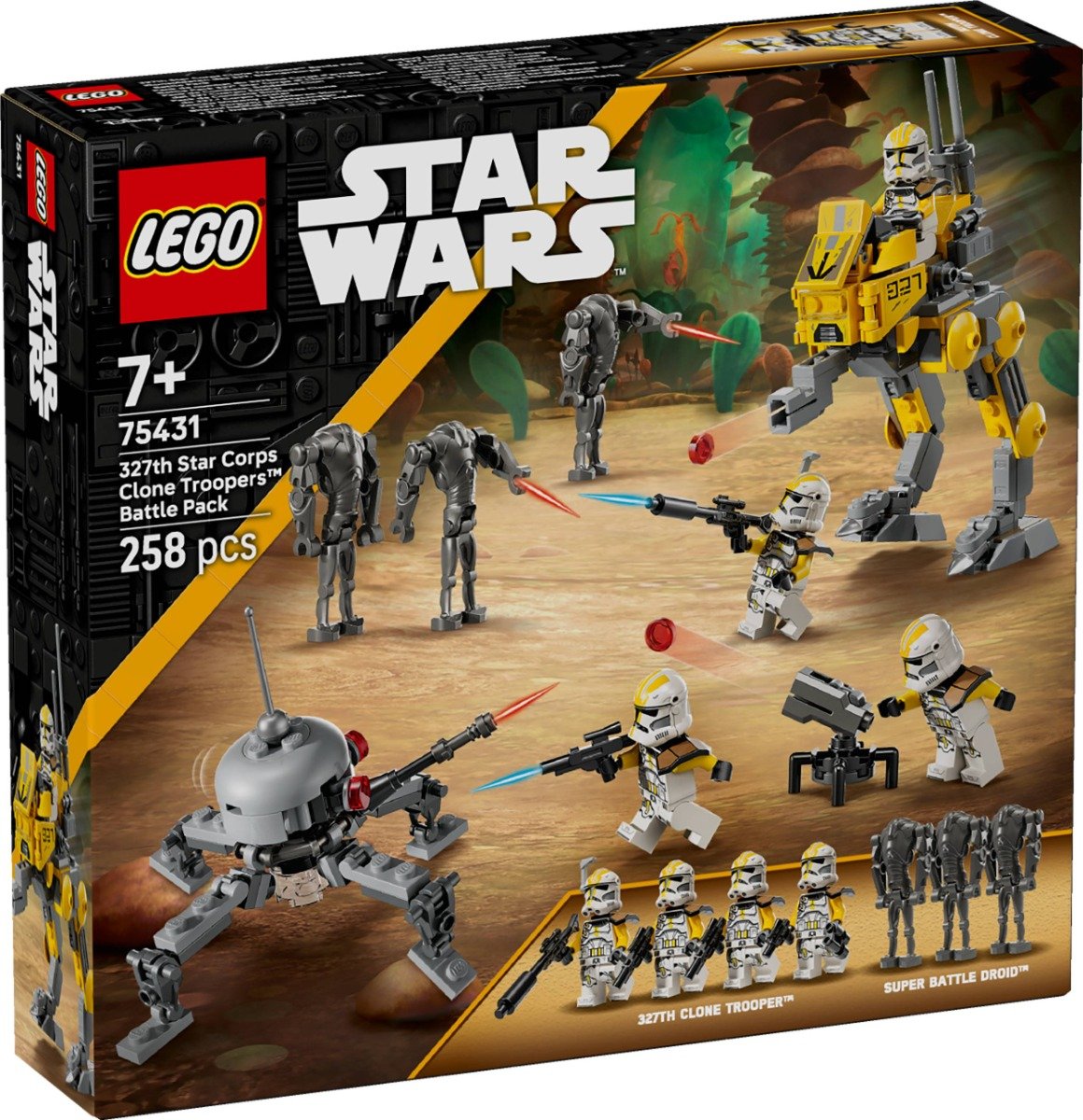 LEGOÂ® Star Wars - Pachet de lupta Soldati clona din unitatea stelara 327 (75431)