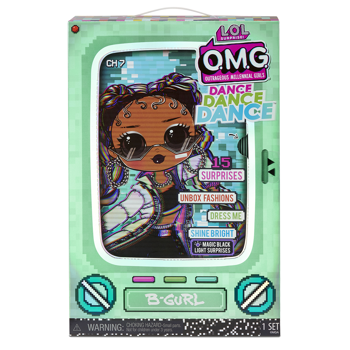 Papusa LOL OMG Surprise Dance, B-Gurl, 15 surprize, 117858EUC