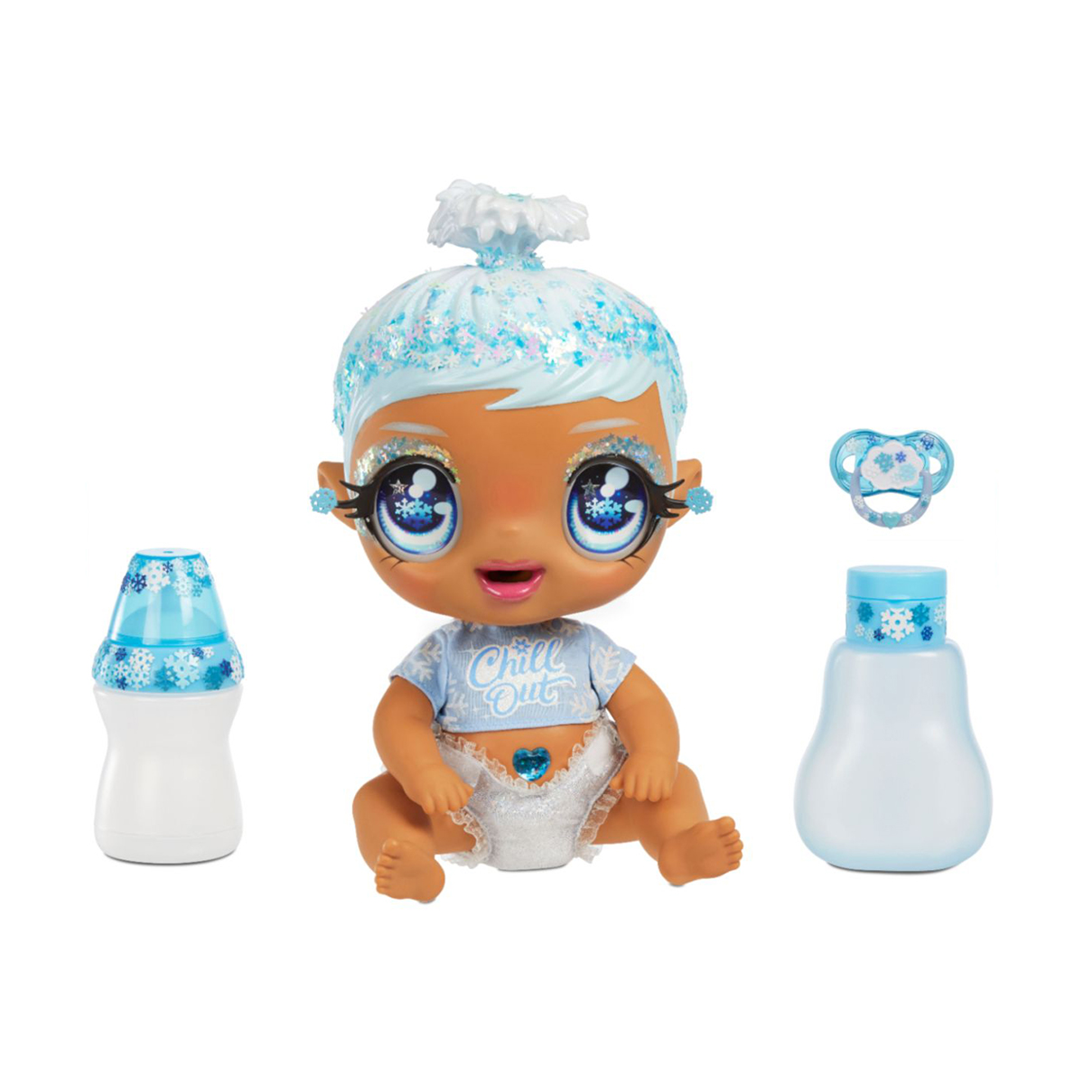 Papusa bebelus, I love U Baby Doll, Light Blue