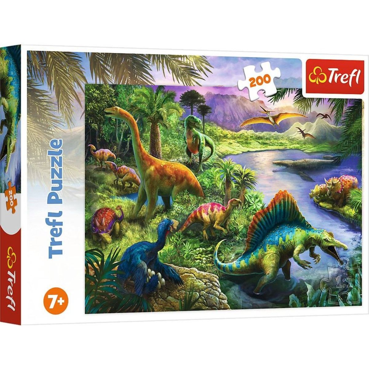 Puzzle Trefl 200 piese, Dinozaurii pradatori noriel.ro