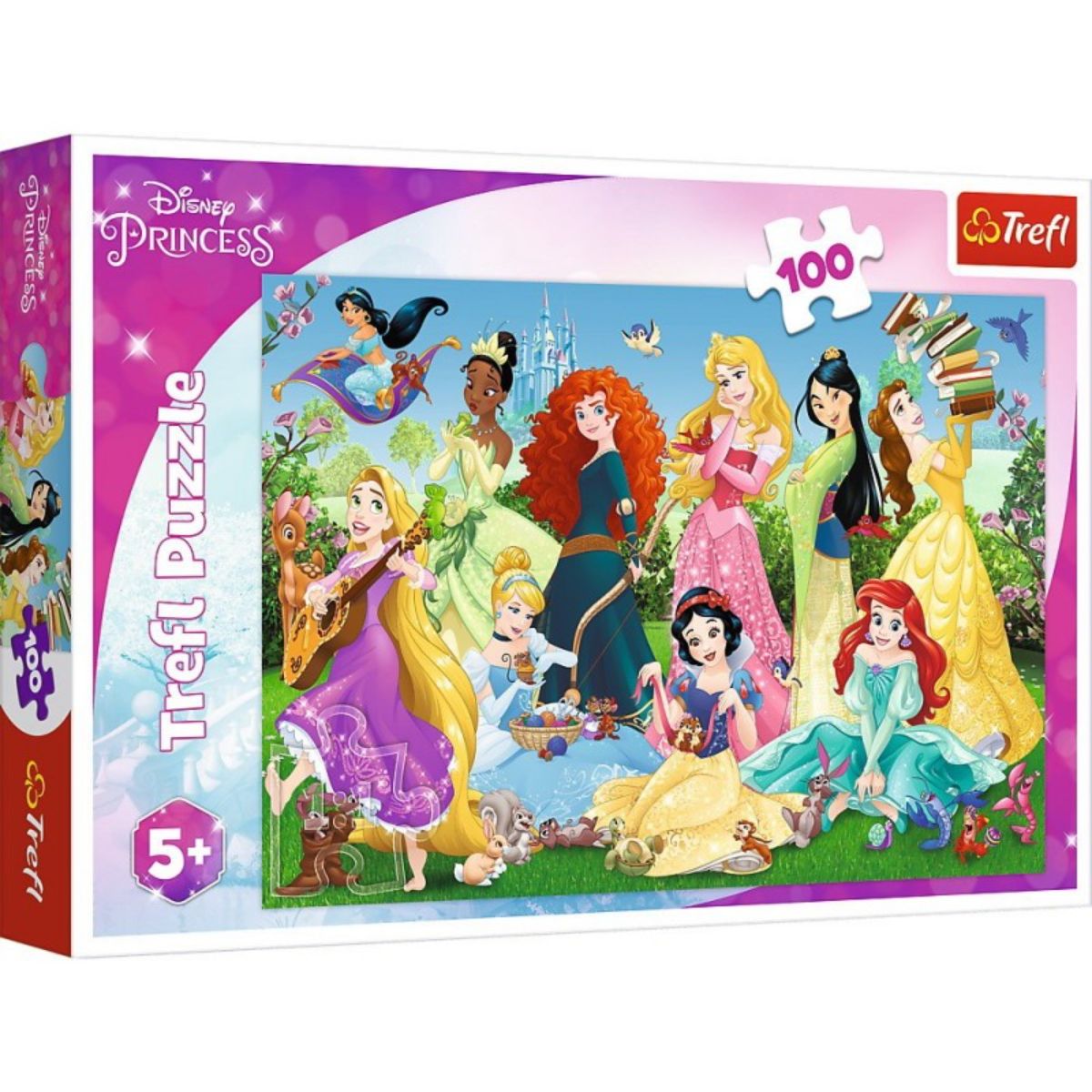 Puzzle Trefl 100 piese, Printesele fermecatoare, Disney Princess noriel.ro imagine noua