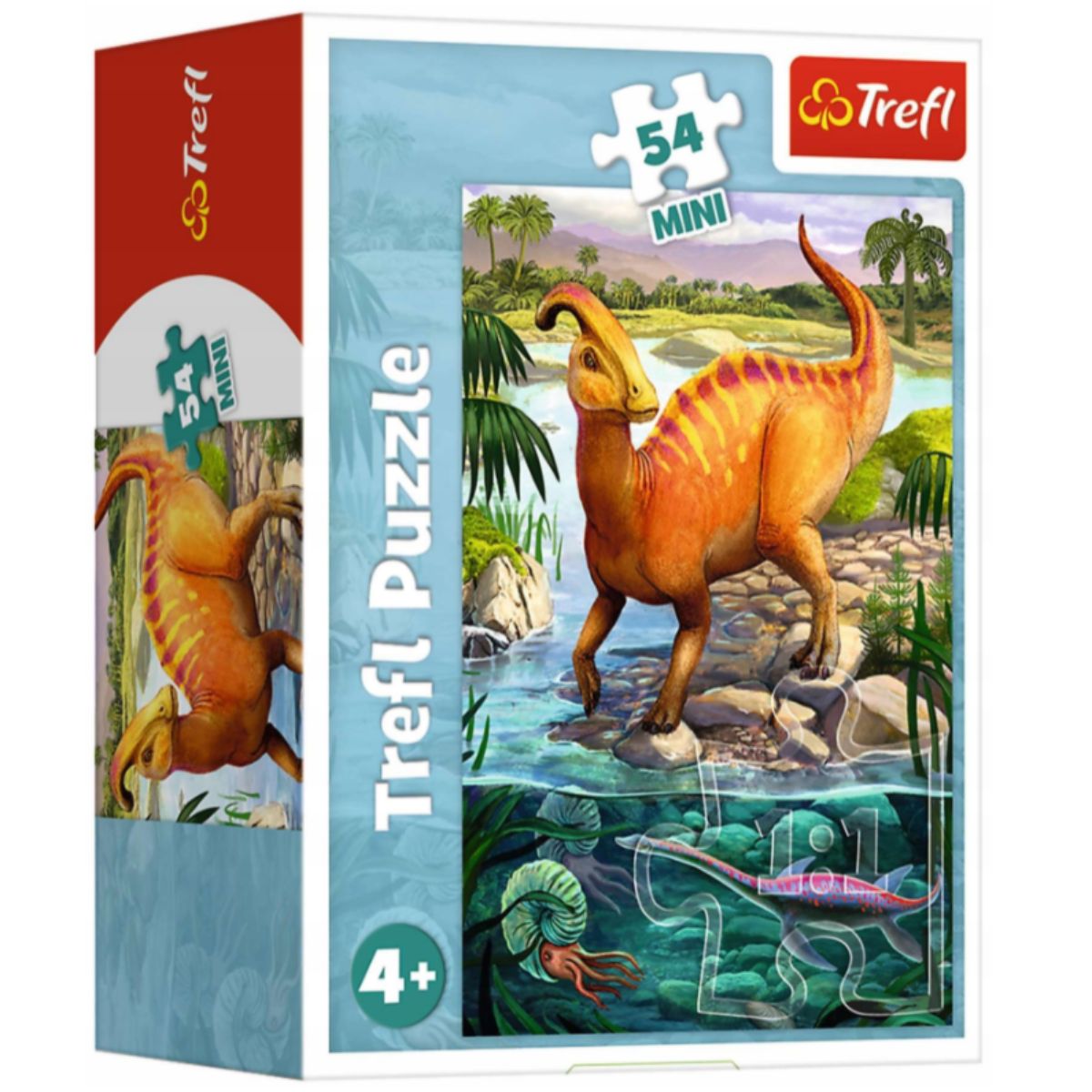 Puzzle Trefl Mini 54 piese, Uimitorii dinozauri, 19730