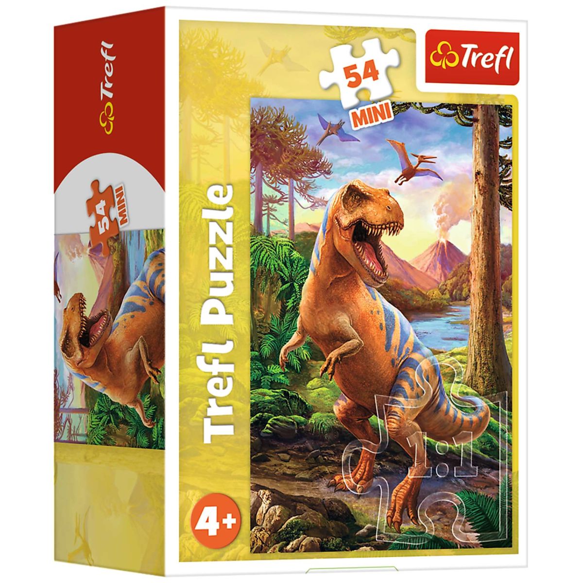 Puzzle Trefl Mini 54 piese, Uimitorii dinozauri, 19731