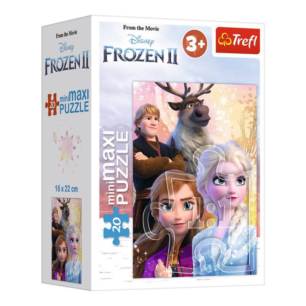 Puzzle Trefl Mini Maxi 20 piese, O prietenie in Regatul de gheata, Disney Frozen 2, 21083