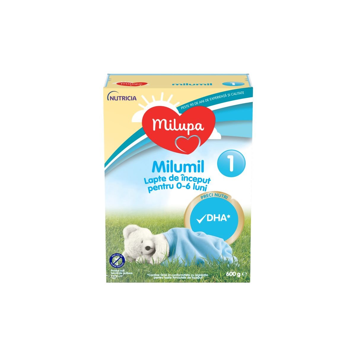 Lapte praf Milupa Milumil 1, 600 g, de la 0-6 luni Milupa
