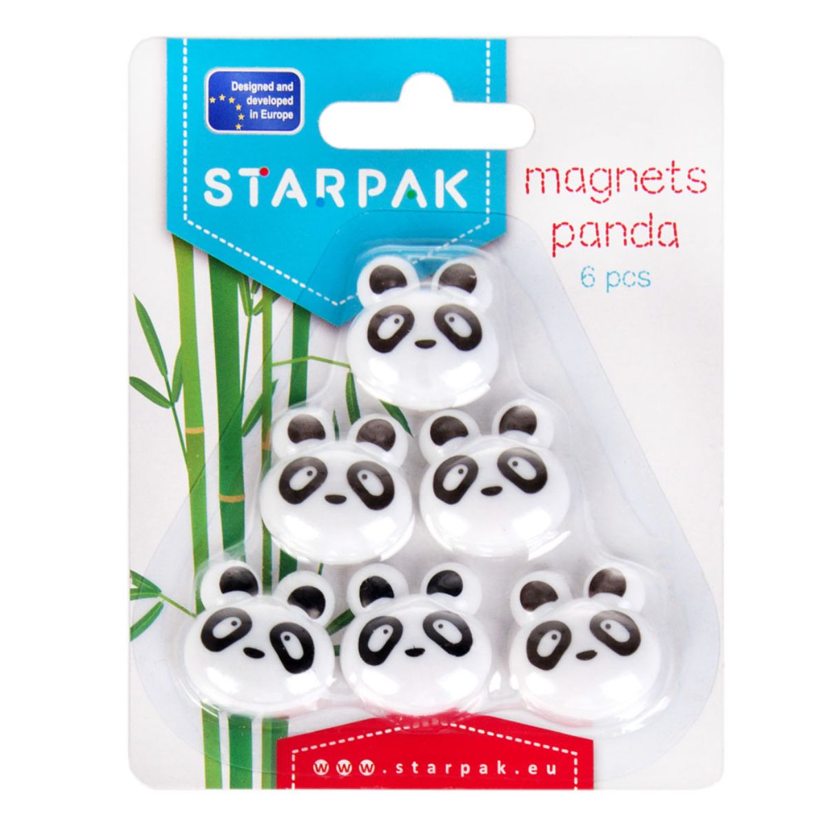 Set 6 magneti, Starpak. Panda