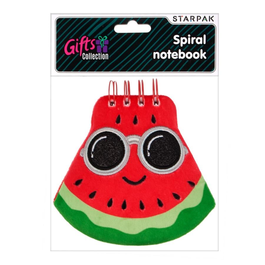 Caiet cu spirala, Starpak, Watermelon, 14.5 x 13 cm