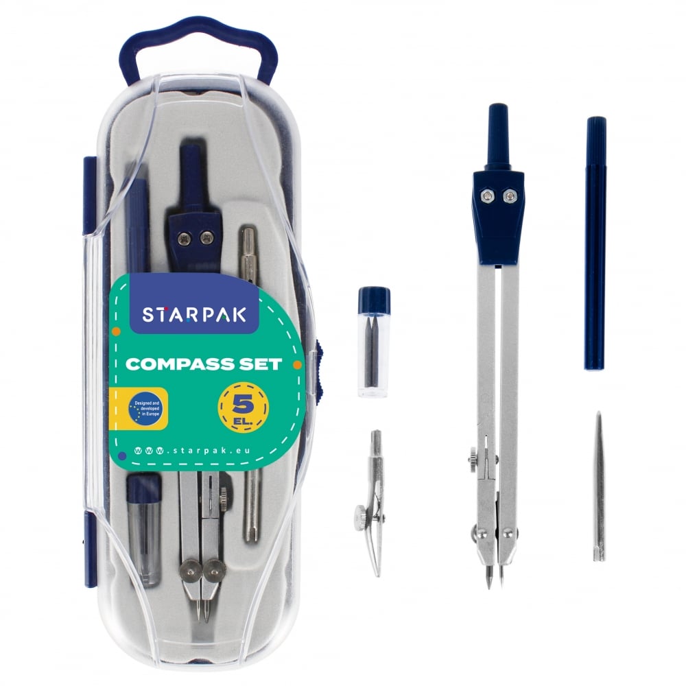 Set compas tehnic, Starpak, 5 buc