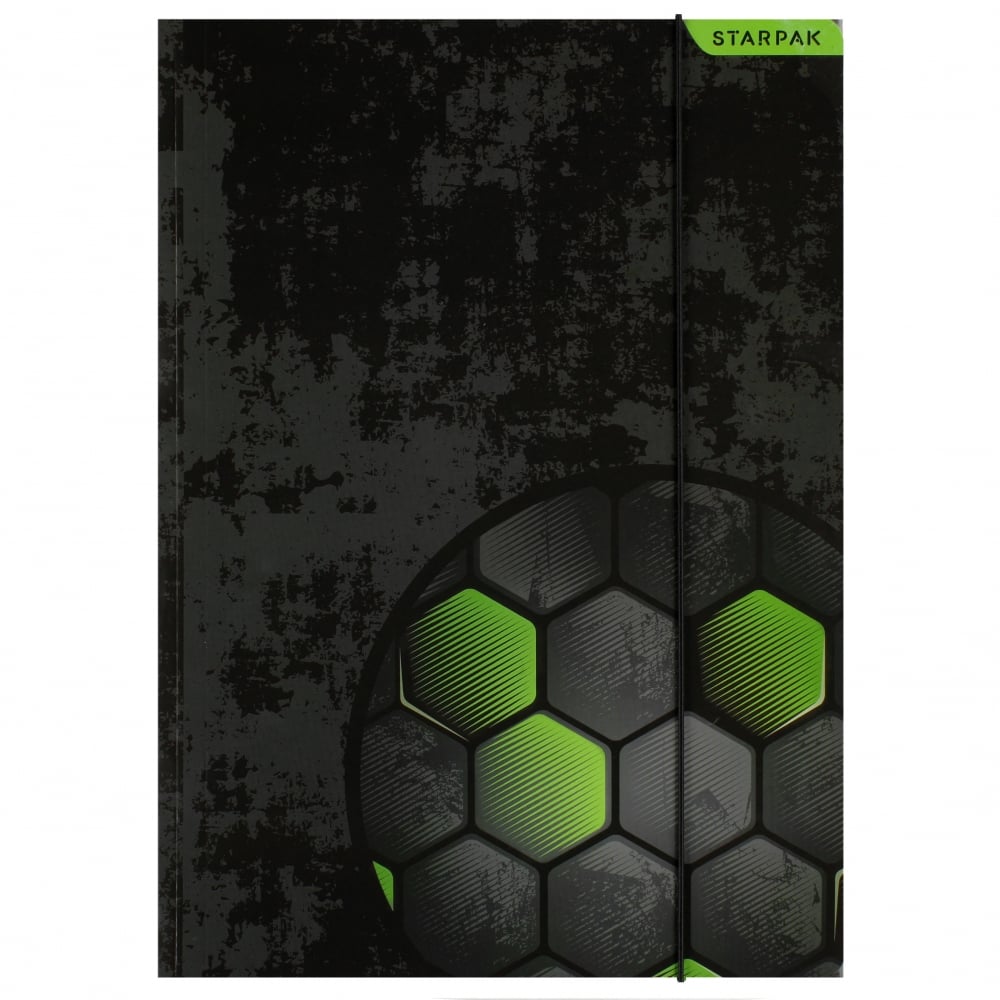 Mapa A4 cu elastic, Starpak, Football, Verde