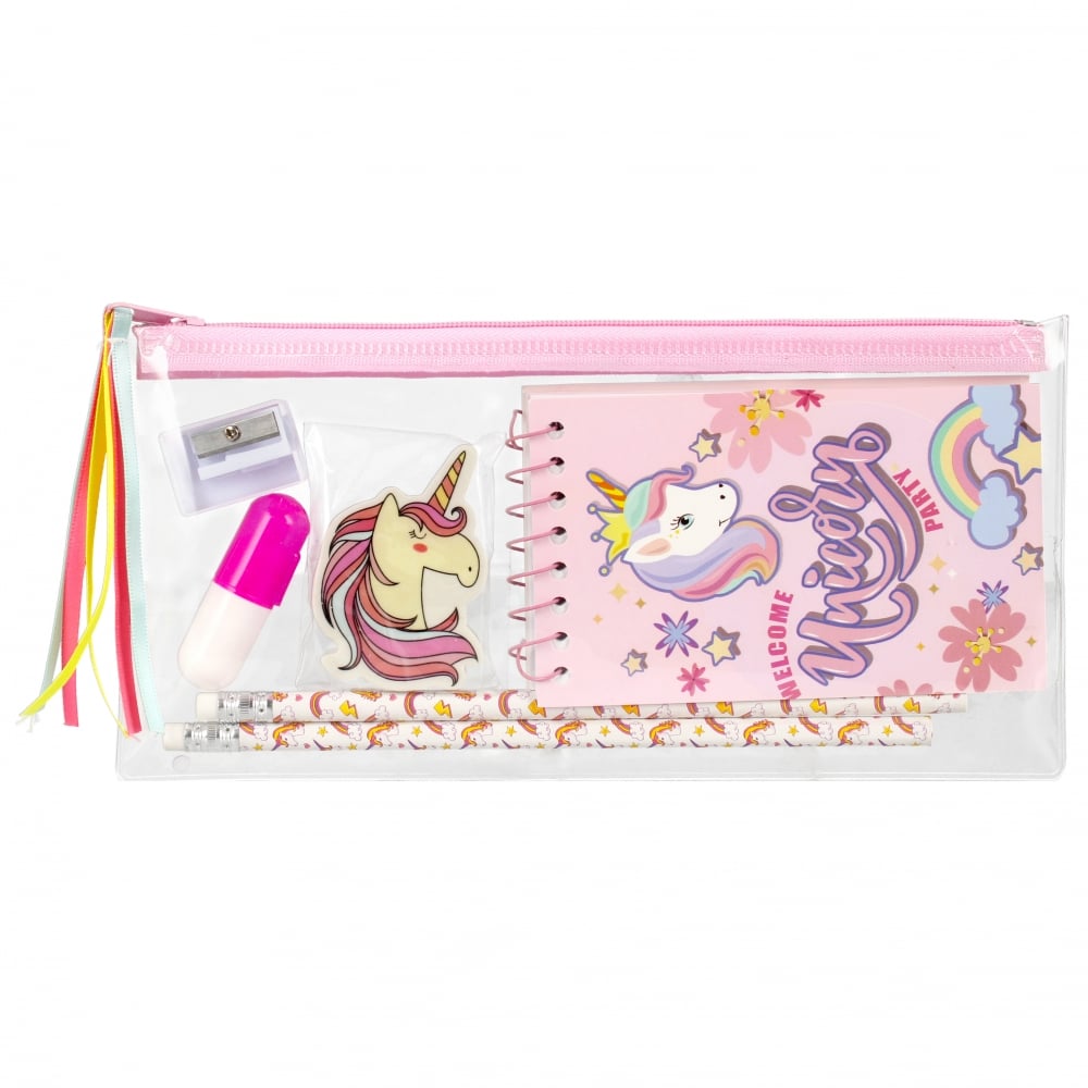 Set cu accesorii pentru scoala, Starpak, Unicorn, Roz