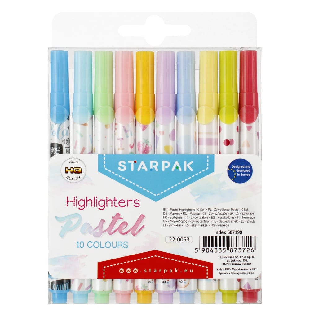 Set carioci pastel, Starpak, 10 buc