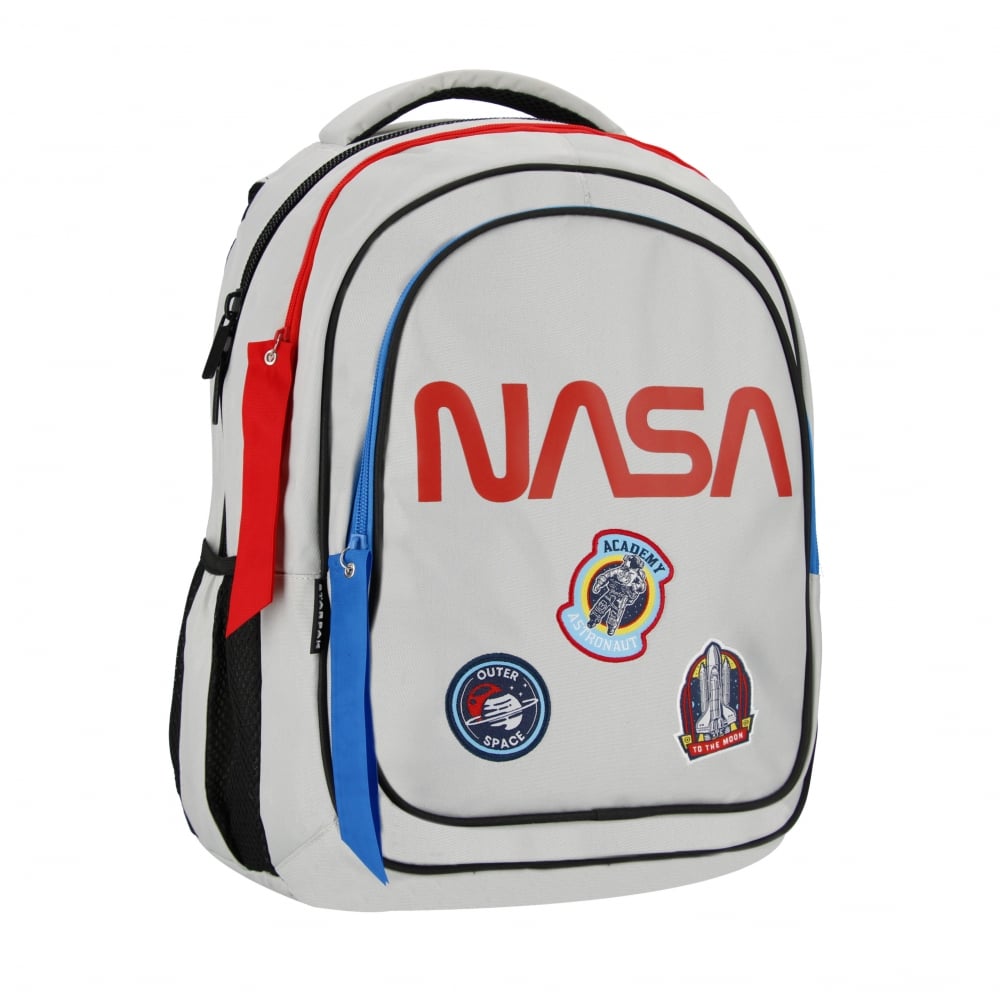 Ghiozdan pentru scoala cu doua compartimente, Starpak, Nasa, Gri