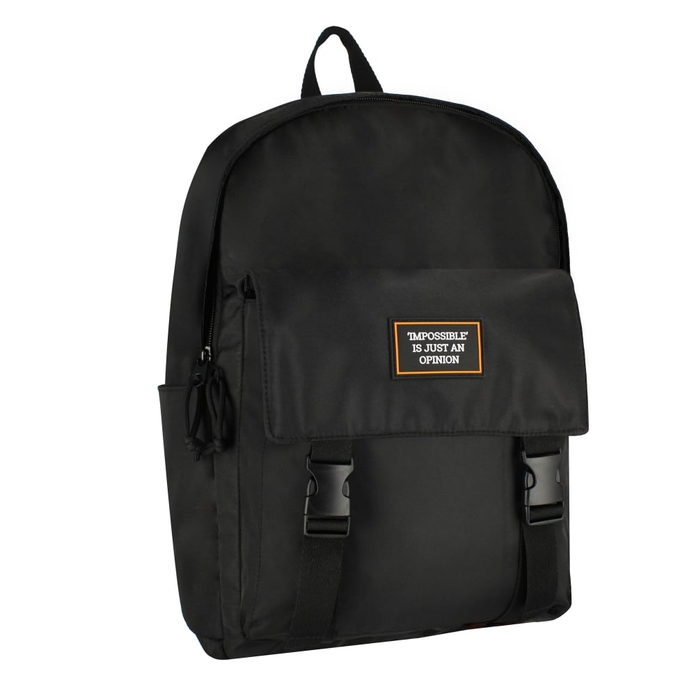 Rucsac cu un compartiment si buzunar frontal, Starpak, Negru