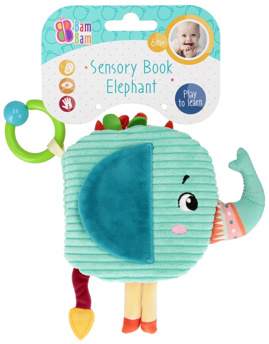 Jucarie senzoriala, BamBam, Carte, Elefant