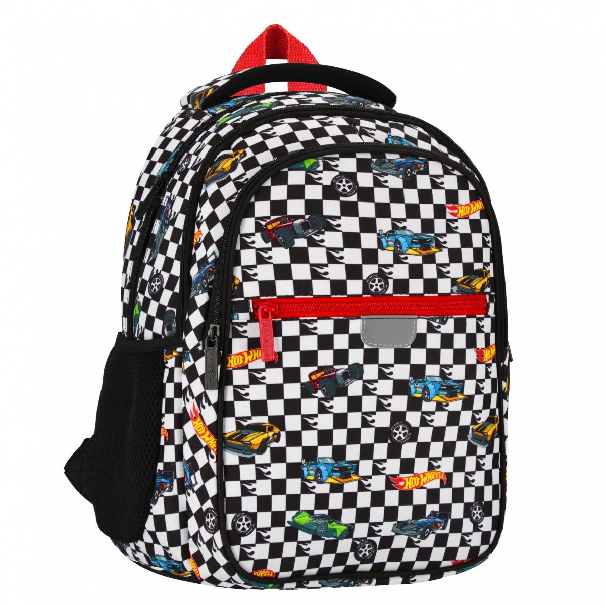 Rucsac cu un compartiment si buzunare frontale, Starpak, Hot Wheels