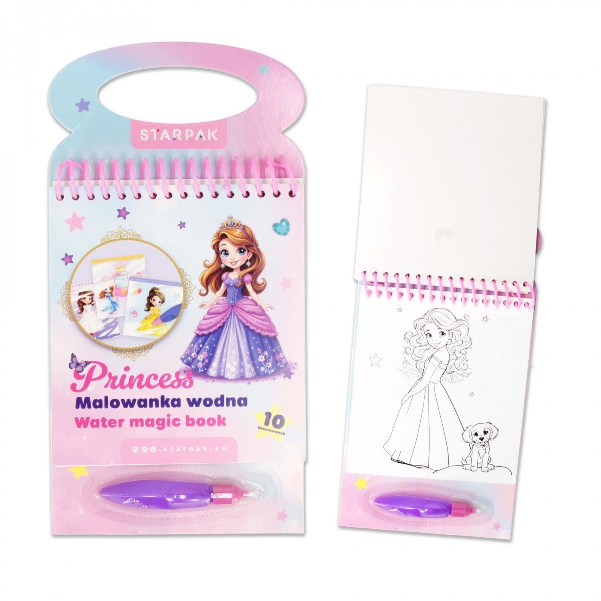 Carte de colorat cu apa, Starpak, Princess