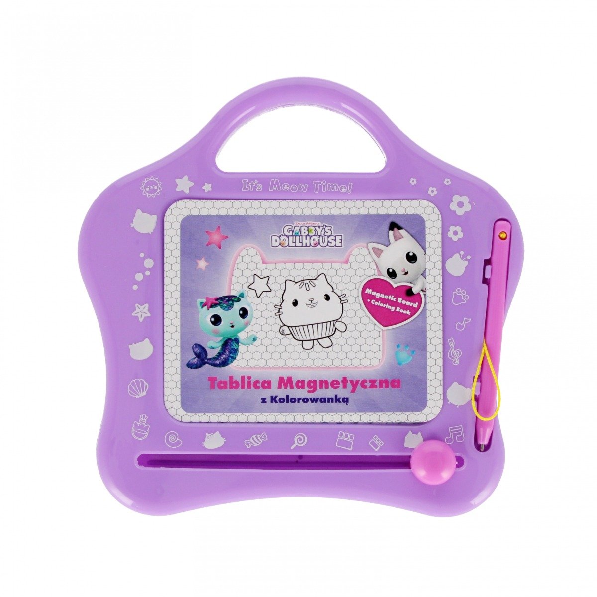Tabla magnetica cu carte de colorat, Starpak, Gabbys Dollhouse