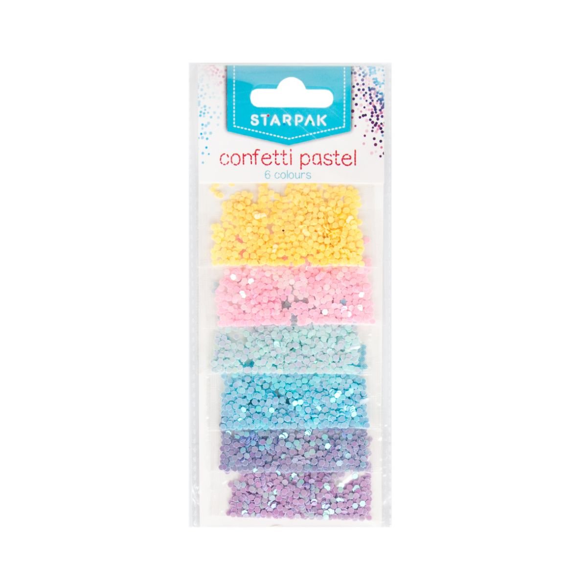 Poze Confetti, Starpak, 6 culori pastel