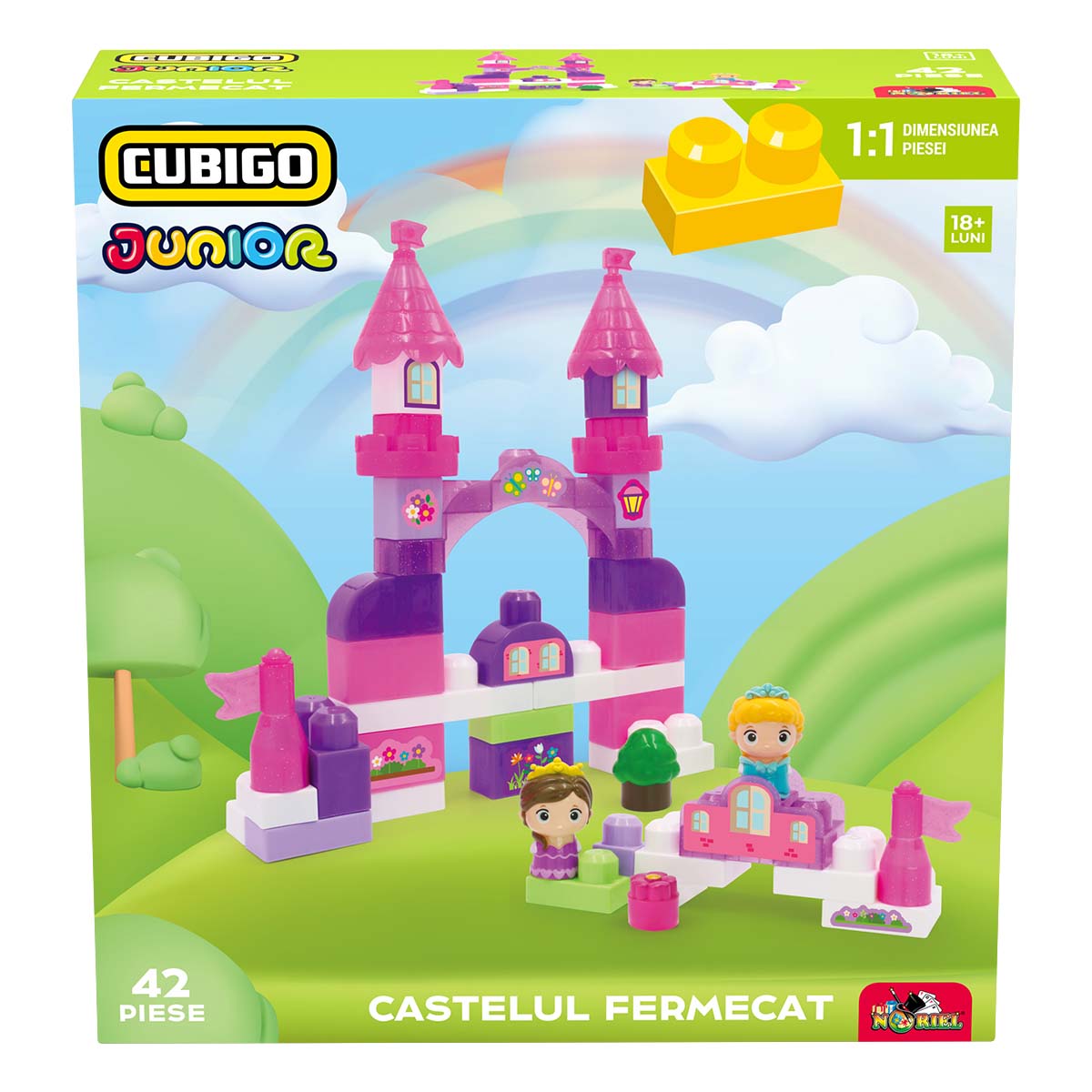 Set de constructie, Cubigo Junior, Castelul Fermecat, 42 piese Castelul