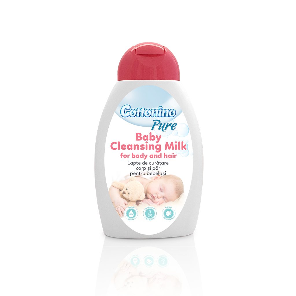 Lapte de curatare bebelusi, Cottonino Pure, 300 ml 300