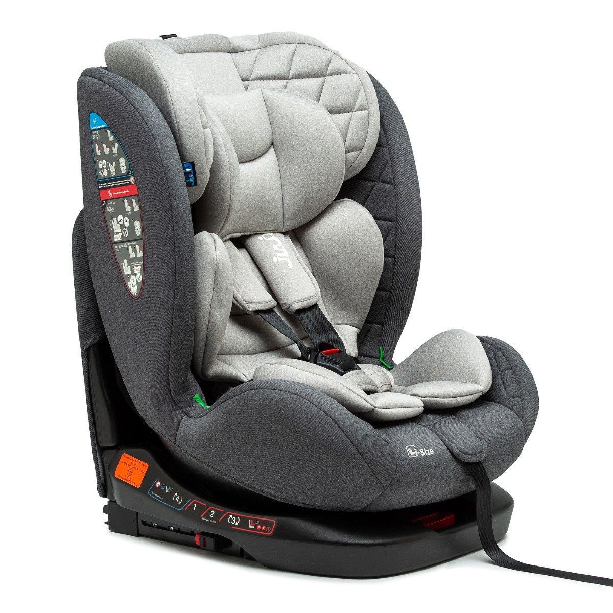 Scaun auto cu isofix, Juju, Total 360 I-Size, Gri