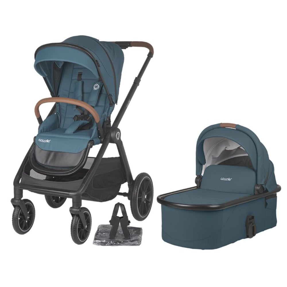 Carucior modular 2 in 1, Coccolle Aspen, Ocean Blue