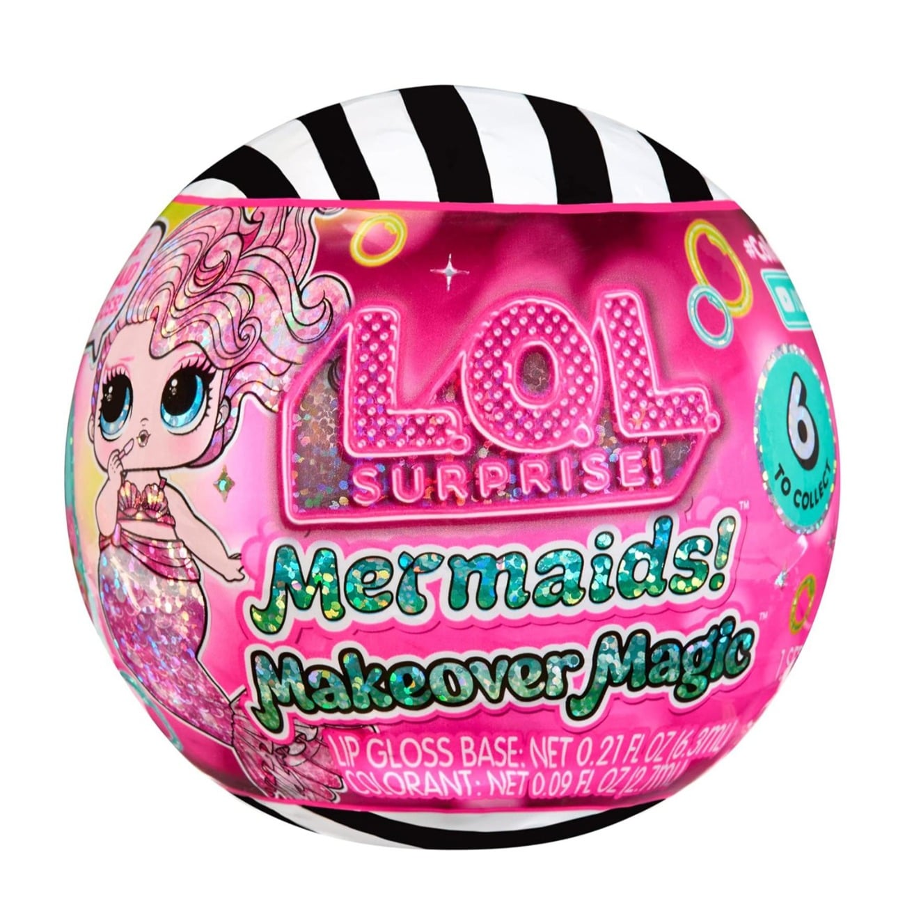 Papusa surpriza, LOL Surprise, Mermaids Makeover Magic Tots, 596301EUC