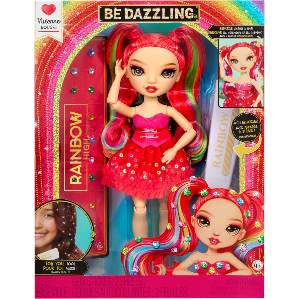 Papusa Rainbow High, Be Dazzling, Vivienne Rouge, 597803EUC