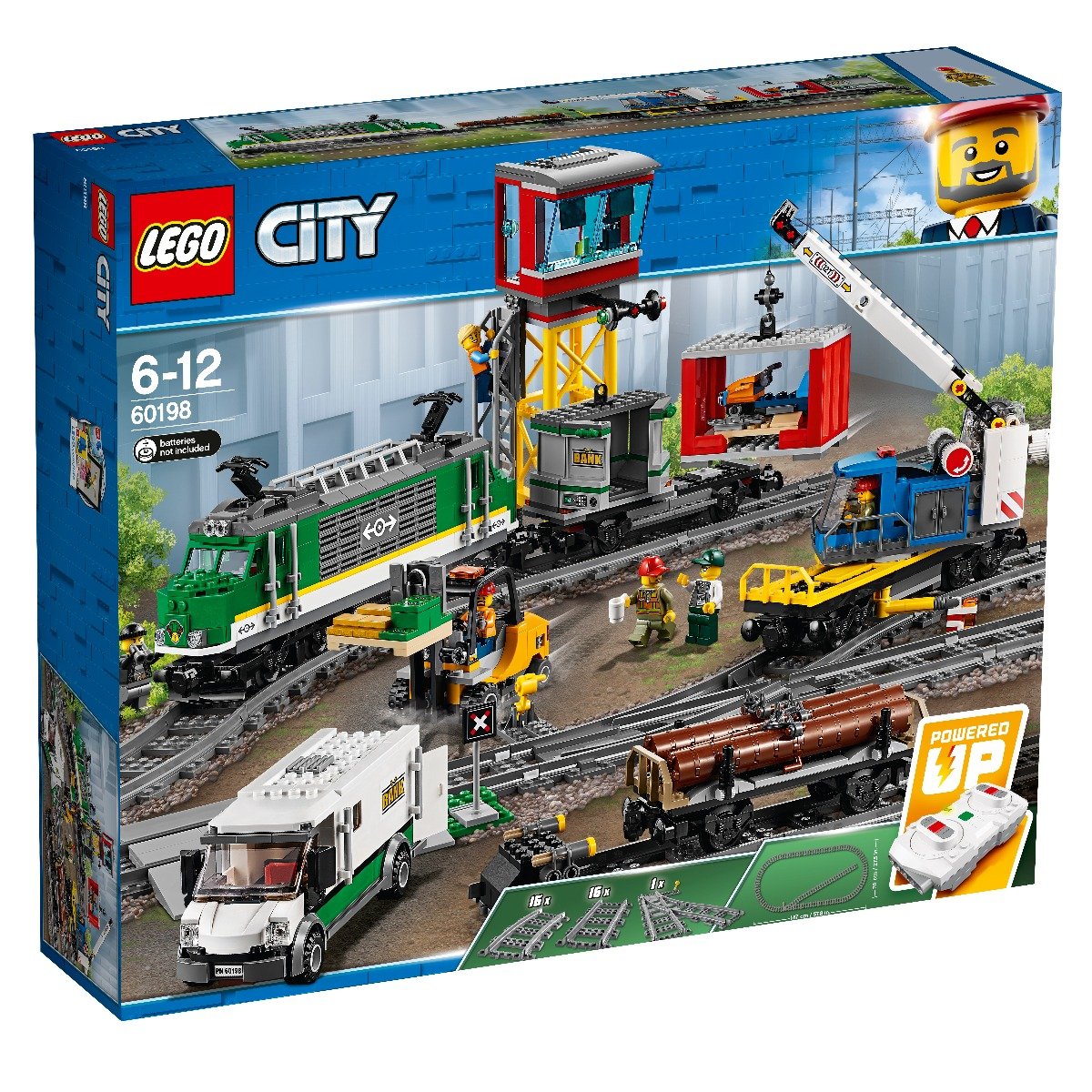 LEGO® City – Tren marfar (60198) (60198) imagine noua responsabilitatesociala.ro