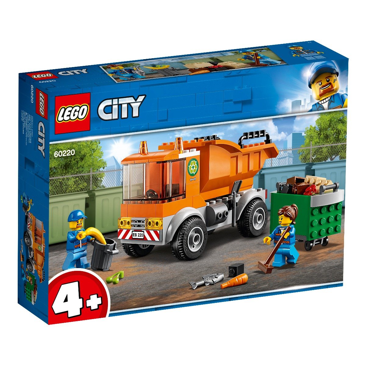 LEGO® City – Camion pentru gunoi (60220) LEGO® imagine 2022