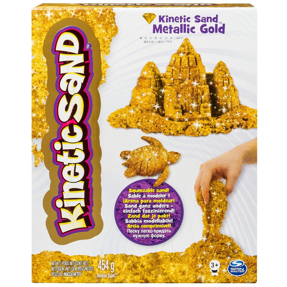 Nisip kinetic - kinetic sand metalic gold 454g