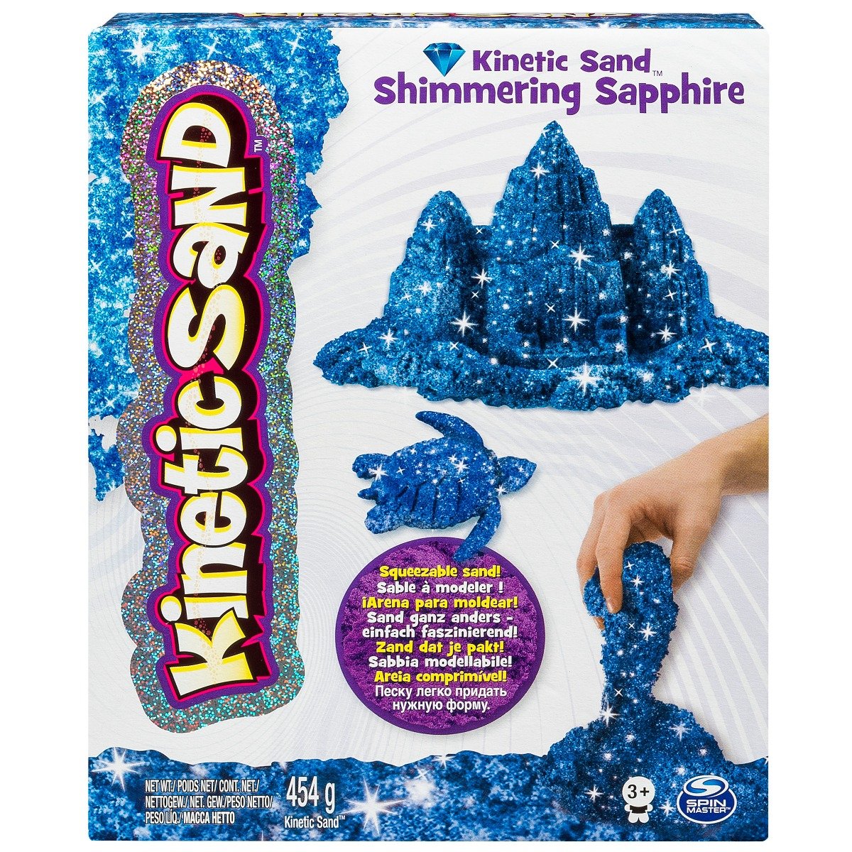 Kinetic sand - pietre pretioase, blue sapphire