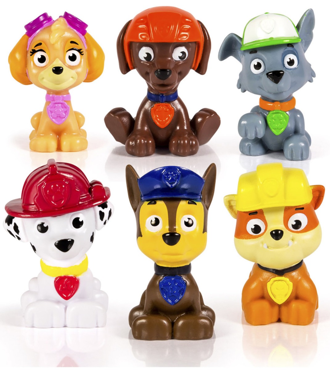 set figurine paw patrol rescue team