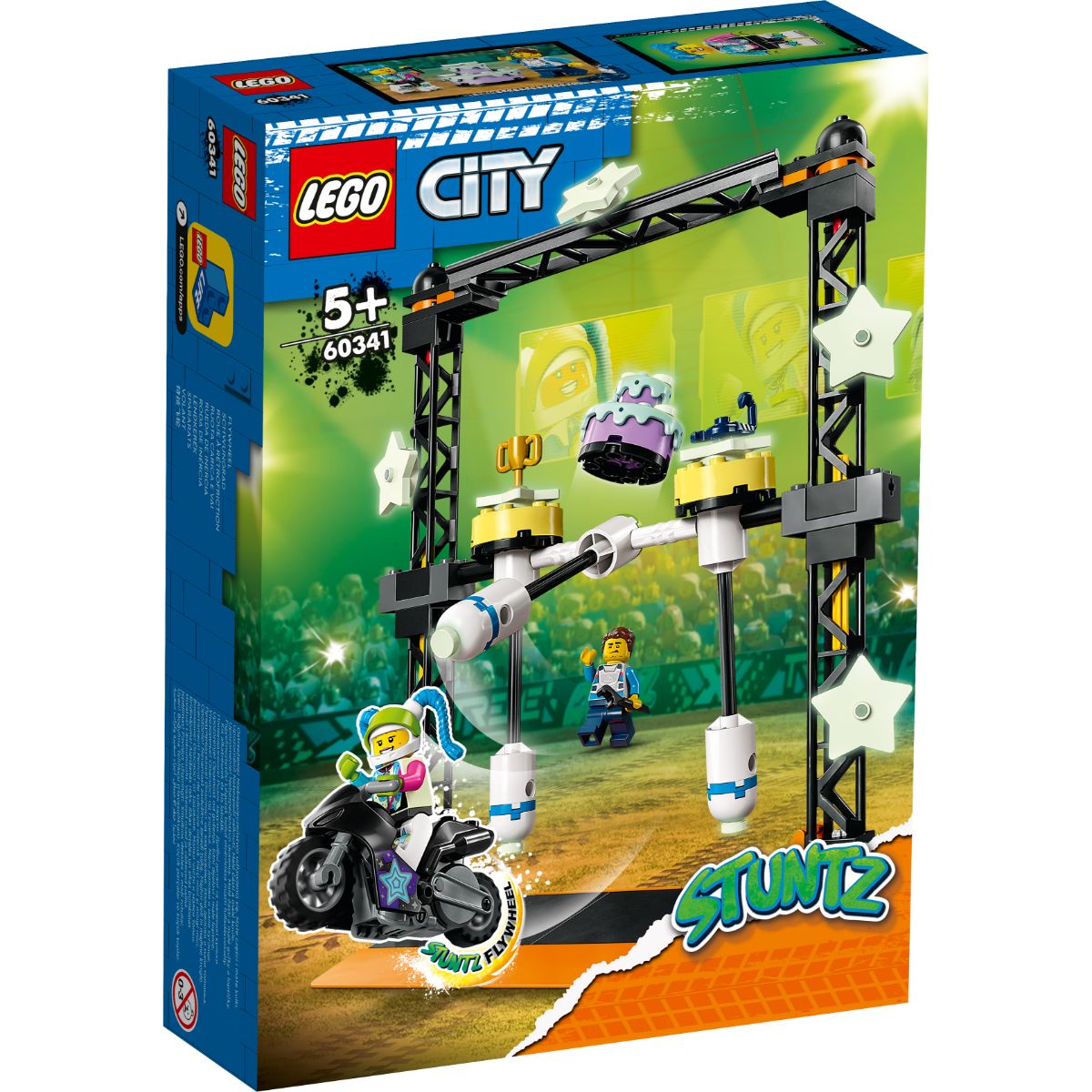 LEGO® City Stuntz – Provocarea de cascadorii cu darmare (60341) (60341) imagine 2022 protejamcopilaria.ro