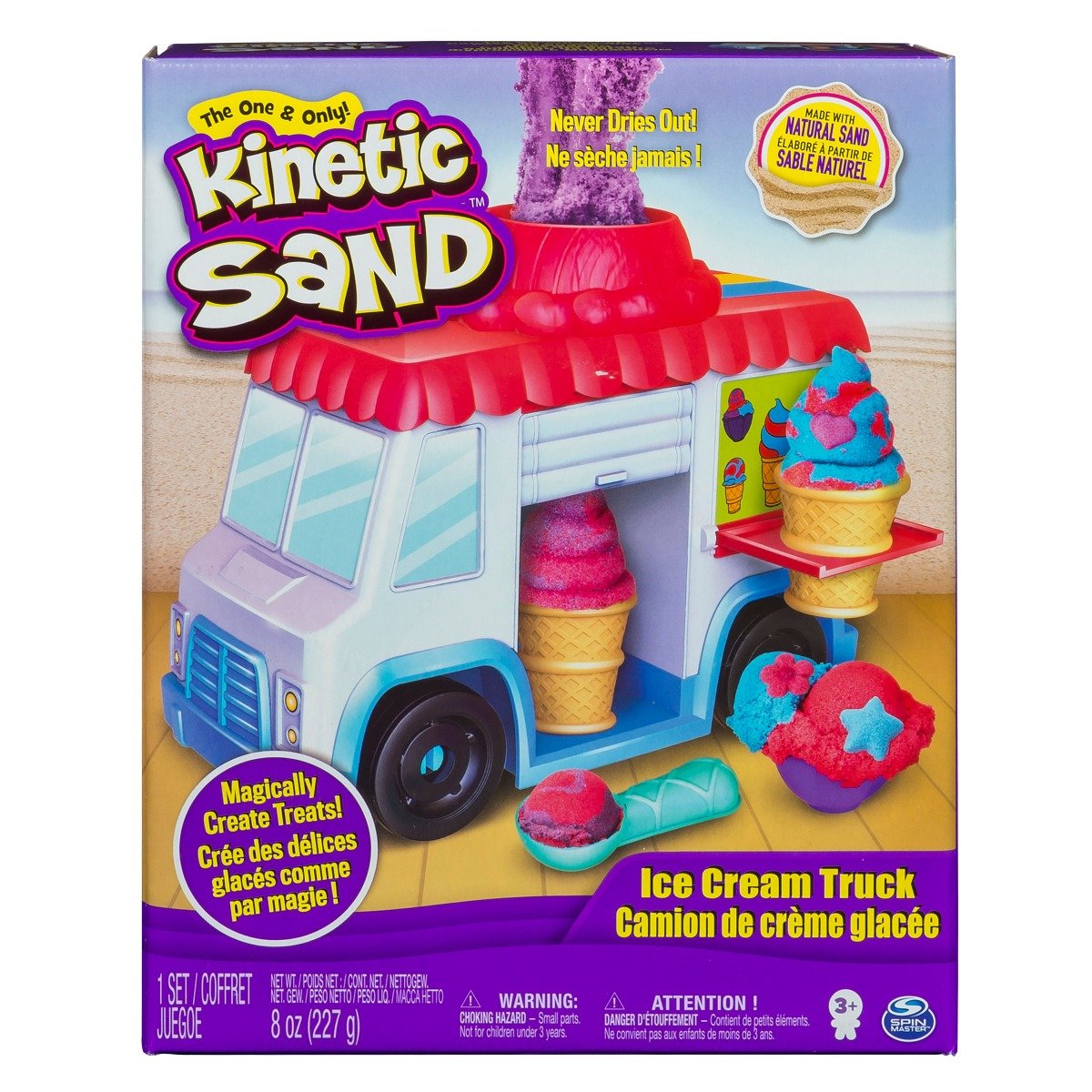 Kinetic sand - masina de inghetata