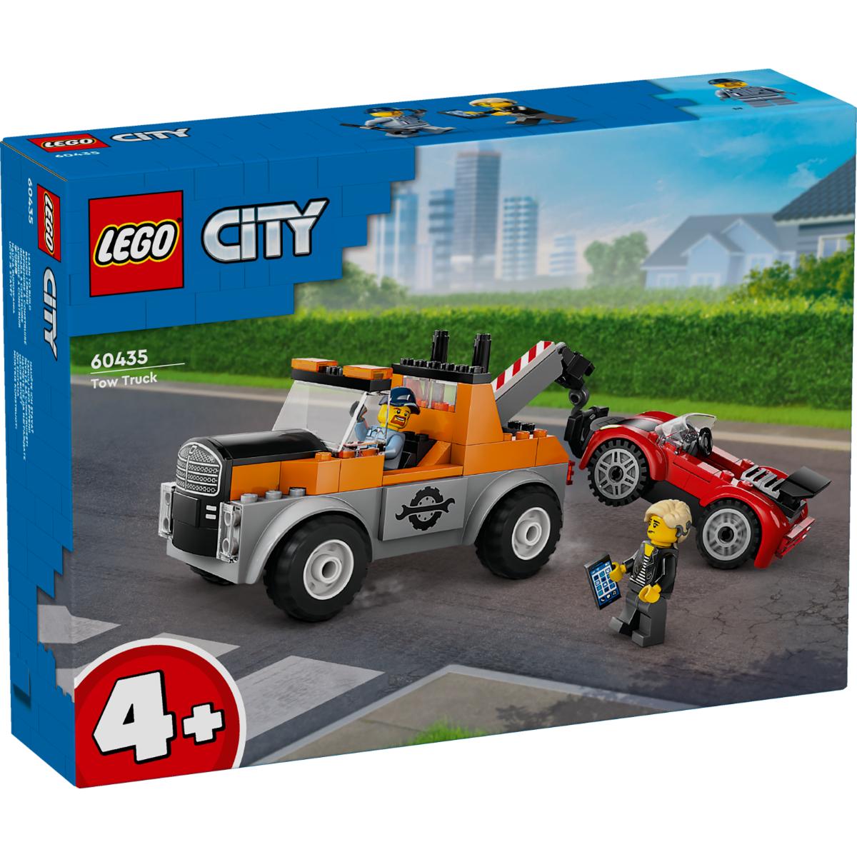 LEGOÂ® City - Camioneta de tractare si masina sport (60435)