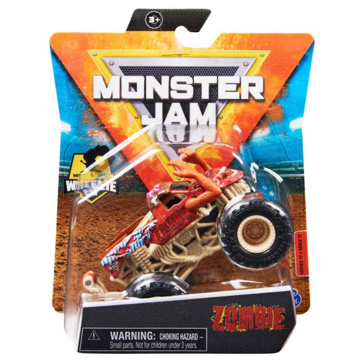 Masinuta Monster Jam, Scara 1:64, Zombie, 20130587