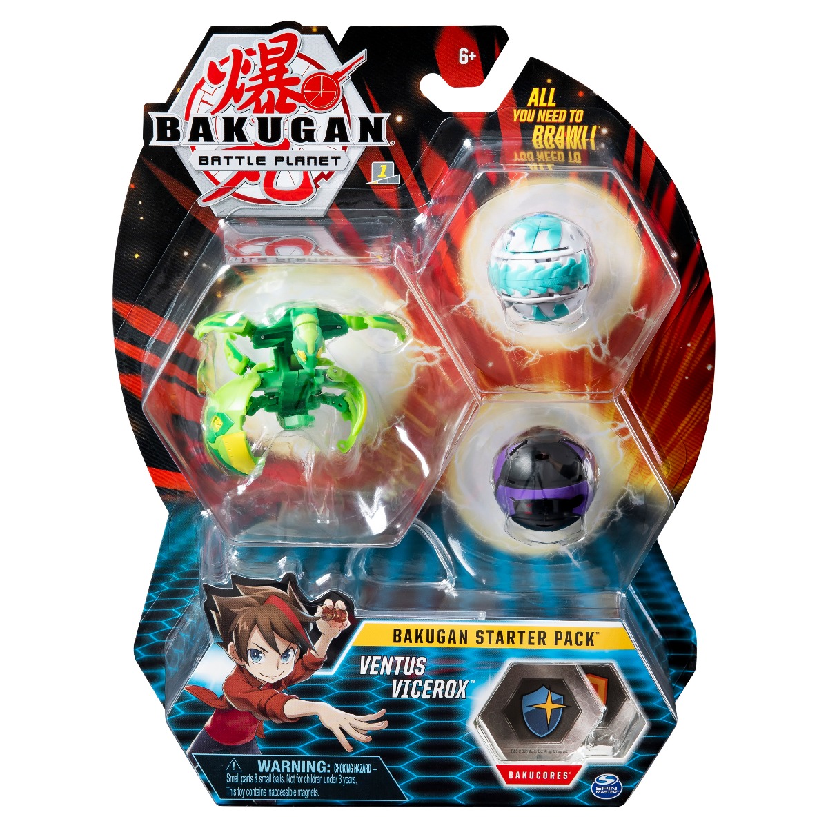 Set Bakugan Battle Planet Starter Ventus Vicerox, 20114996