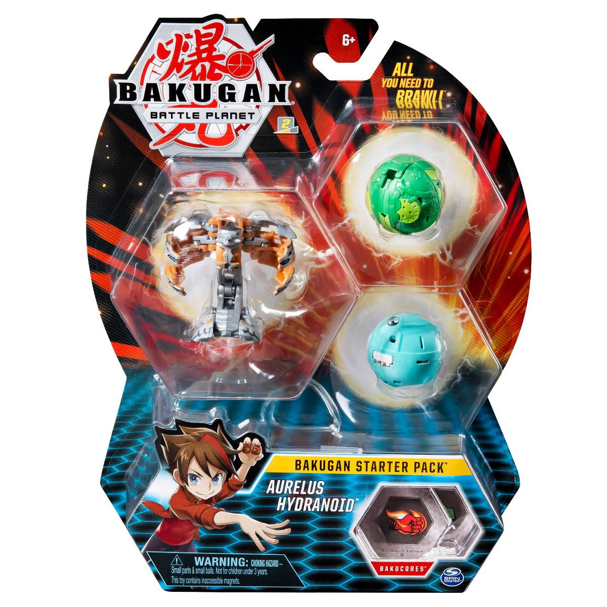 Set Bakugan Battle Planet Starter Aurelus Hydranoid, 20114999