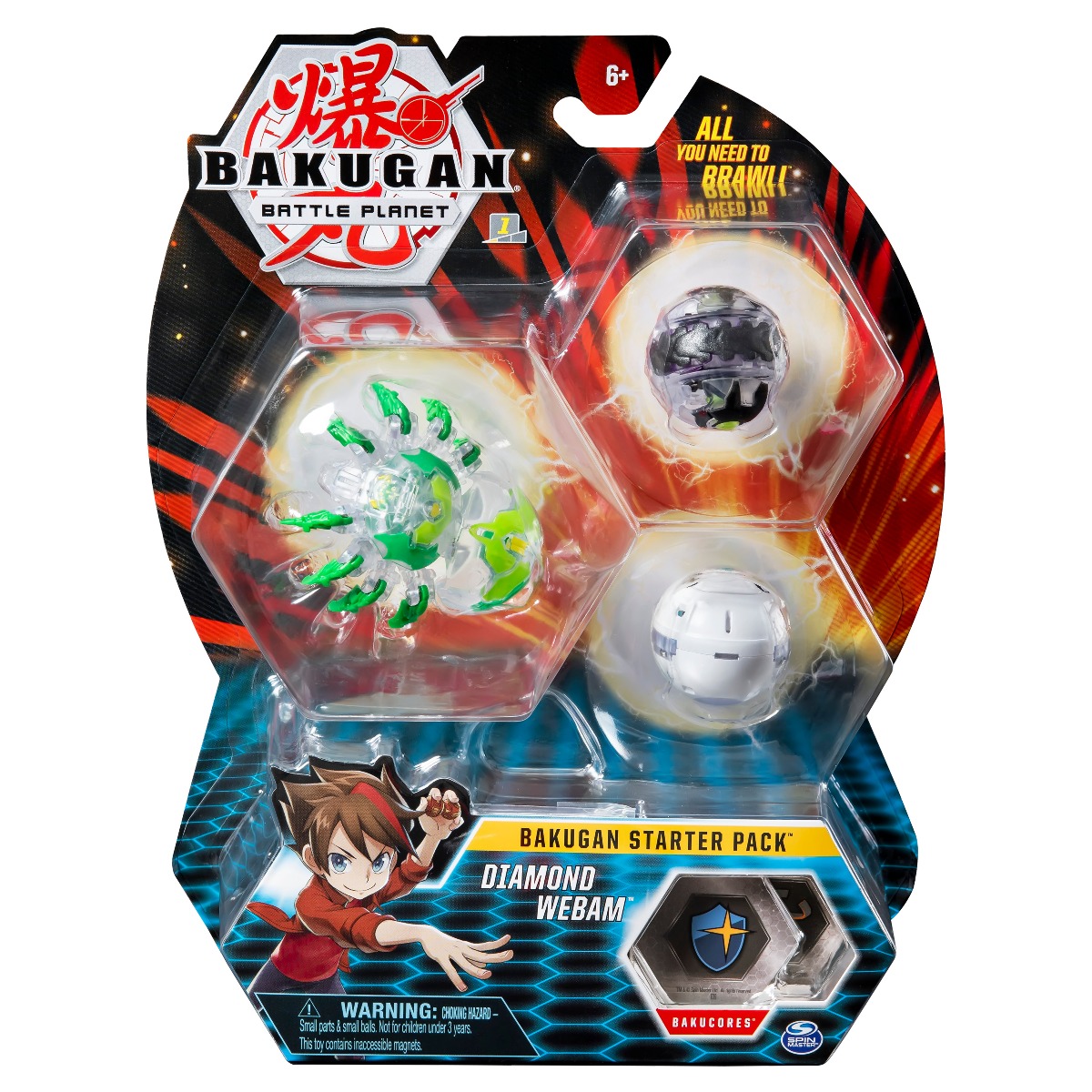 Set Bakugan Battle Planet Starter Diamond Webam, 20115001