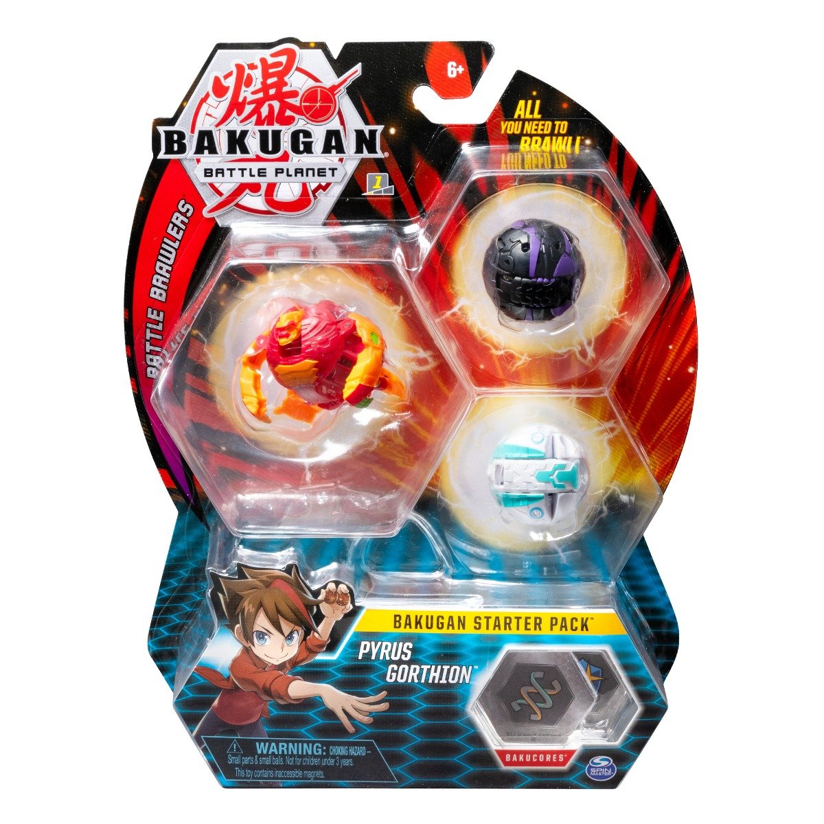 Set Bakugan Battle Planet Starter Pyrus Gorthion, 20108789